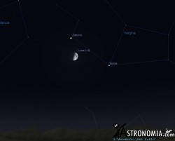 Congiunzione Luna - Staturno, giorno 16 ore 22