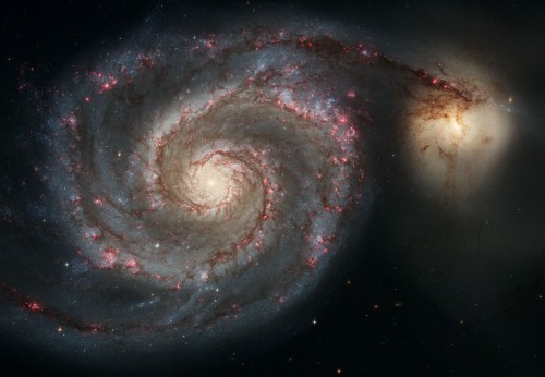 la Whirlpool Galaxy in tutto il suo splendore