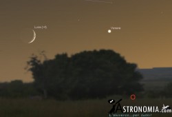 Congiunzione Luna - Venere, giorno 10 ore 21