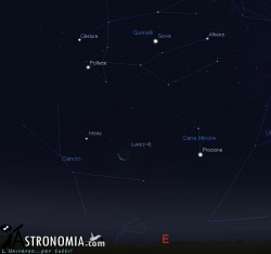 Congiunzione Luna - Marte, giorno 2 ore 5 Congiunzione Luna - Marte, giorno 2 ore 5