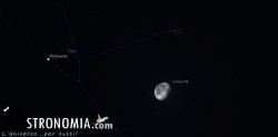 Congiunzione Luna - Pleiadi, giorno 24 ore 5:30 Congiunzione Luna - Pleiadi, giorno 24 ore 5:30