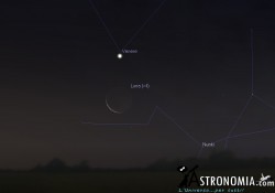 Congiunzione Luna - Venere, giorno 29 ore 6:30 Congiunzione Luna - Venere, giorno 29 ore 6:30