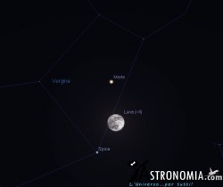 Congiunzione Luna - Marte, giorno 14 ore 22 Congiunzione Luna - Marte, giorno 14 ore 22