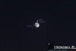 Congiunzione Luna - Saturno, giorno 10 ore 21:30 Congiunzione Luna - Saturno, giorno 10 ore 21:30