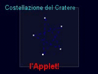 l'applet 3D della costellazione