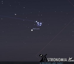 Mercurio - Pleiadi, giorno 30 ore 21