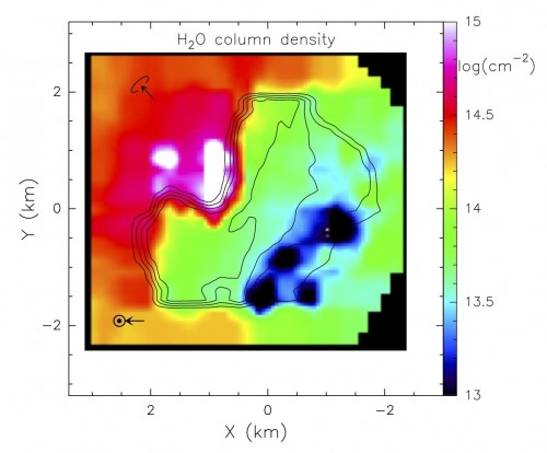 Rosetta_MIRO_ColumnDensity