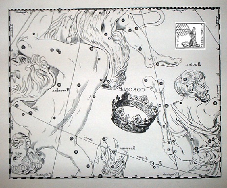 la Corona Boreale secondo Hevelius