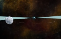 A 21-year study of a pair of ancient stars -- one a pulsar and the other a white dwarf -- helps astronomers understand how gravity works across the cosmos. The study was conducted with the NSF's Green Bank Telescope and the Arecibo Observatory. Credit: B. Saxton (NRAO/AUI/NSF)
