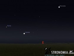 Congiunzione Venere - Marte, giorno 2 ore 5