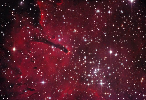 l'oggetto NGC 6820, una bella nebulosa ad emissione