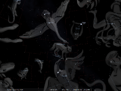 La Volpe secondo Stellarium