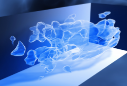 Mappa 3D della distribuzione su larga scala della materia oscura ricostruita da misure di lente gravitazionale debole utilizzando il telescopio spaziale Hubble.