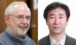 Arthur McDonald e Takaaki Kajita. Crediti: Queens University, Università di Tokyo.