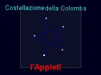 l'applet della costellazione della Colomba