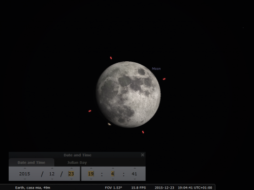 inizio occultazione Aldebaran da Roma