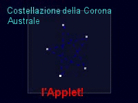 l'applet 3D della costellazione