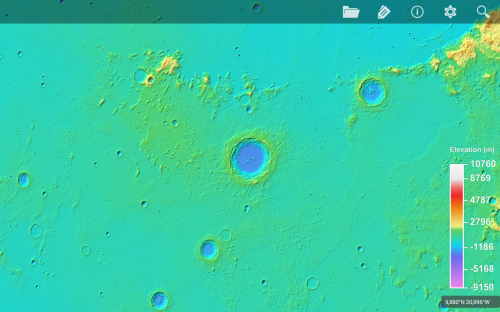 il cratere Copernicus in falsi colori