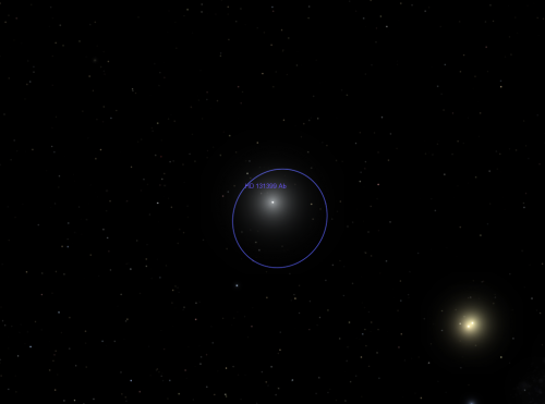 il sistema stellare HD 131399 (nel 2300 circa)