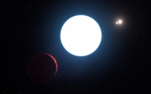 rappresentazione artistica di quello è il sistema stellare in realtà
