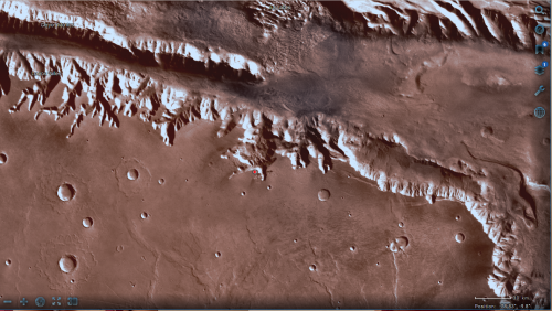 il dettaglio della stessa zona, dal sito della NASA