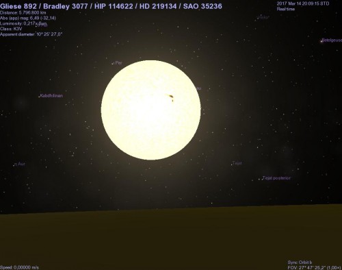 hd 219134 vista dal pianeta b