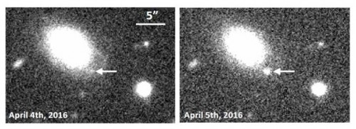 L’immagine è stata scattata con la Hyper Suprime-Cam montata sul telescopio Subaru. Crediti: University of Tokyo / NAOJ