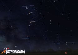 Congiunzione Luna - Marte, giorno 9 ore 6