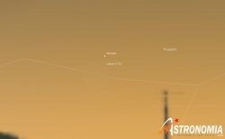 Congiunzione Luna - Venere, giorno 16 ore 17:30