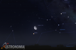 Congiunzione Luna - Marte, giorno 6 ore 2