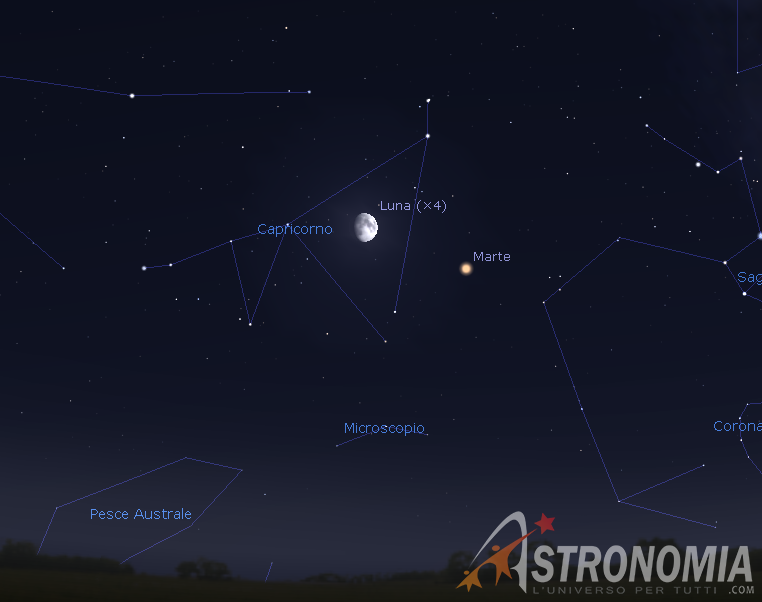 2019 - Il cielo del mese - Pagina 4 Congiunzione-luna-marte-giorno-20-ore-20