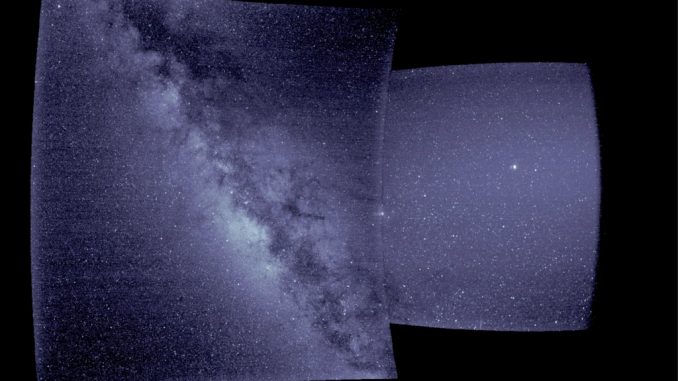 Il cielo visto da WISPR Credito: NASA / Naval Research Laboratory / Parker Solar Probe