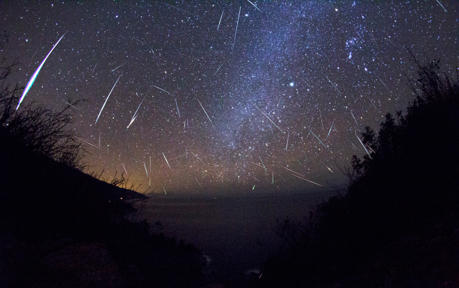 Sciame meteorico delle Orionidi - cielo del mese di Ottobre