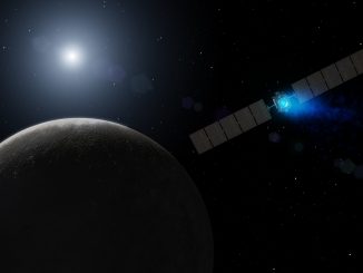 rappresentazione artistica della sonda Dawn. Credit NASA