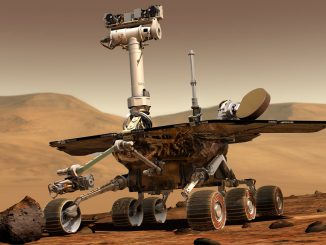 Immagini artistica del rover Opportunity