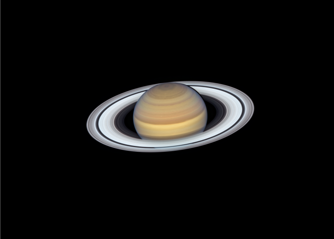 L'ultima vista di Saturno dal telescopio spaziale Hubble della NASA