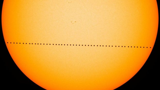 Transito di Mercurio sul Sole dell'11 Novembre