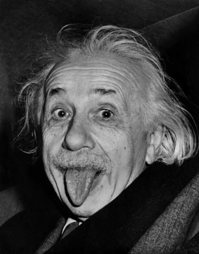 Celebre fotografia di Einstein. Fonte: ilfotografo.it
