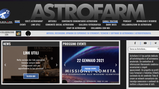 Il sito di Astrofarm