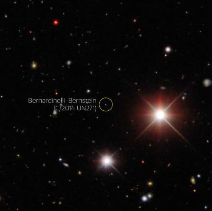 la prima immagine in cui appare l'oggetto 2014 UN271 - credit: NSF (National Science Fundation)