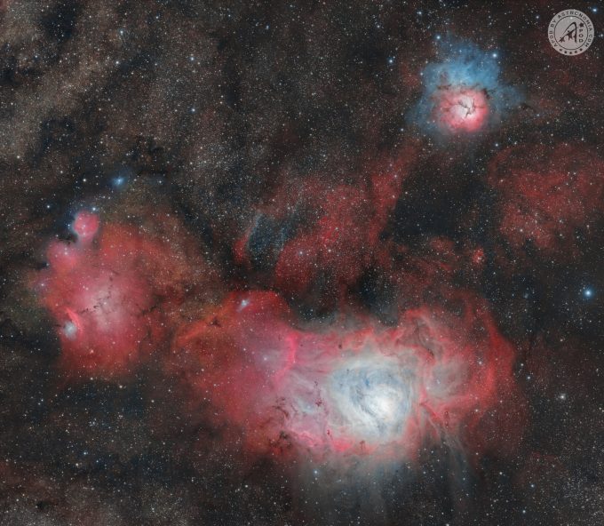 Nebulose Laguna e Trifida, M8 e M20